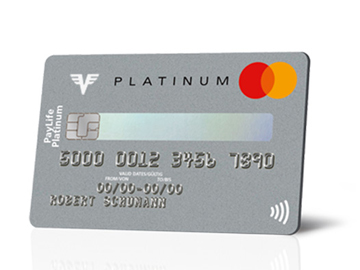 Platinum PayLife Kreditkarte in Silber